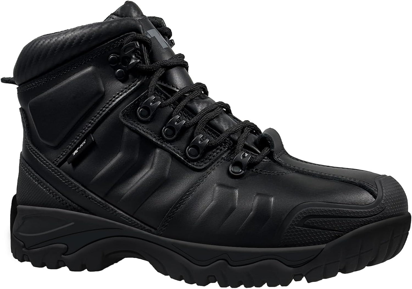 Mens Steel Toe Work Boots Waterproof, Thicker Full Grain Leather, Superior Oil/Slip Resistant Rubber Outsole, Puncture Proof ASTM F2413-18 Safety EH 18KV Indestructible Construction Shoes