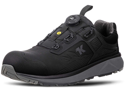 ESD Shoes for Men, Alloy Toe Safety Shoes Freelock Fit Quick Lacing System
