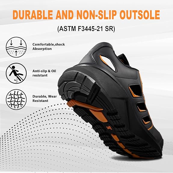 Quick Lace Alloy Toe Safety Sneakers For Men