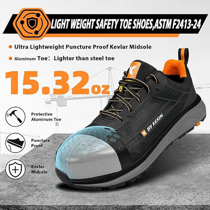 Lightweight Alloy Toe Safety Sneakers For Men Workwear