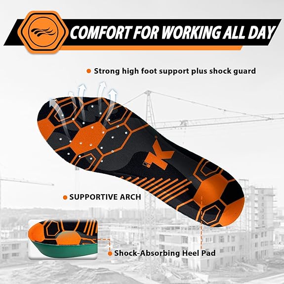 Lightweight Aluminum Toe Leather Safety Work Boots Men