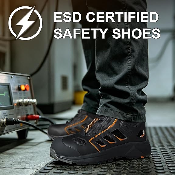 Quick Lace Alloy Toe Safety Sneakers For Men