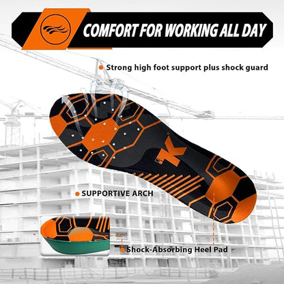 Lightweight Composite Toe Leather Safety Work Boots Men
