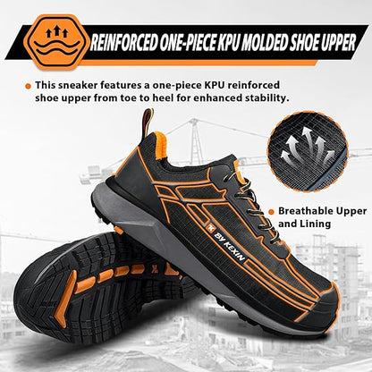 Lightweight Alloy Toe Safety Sneakers For Men Workwear