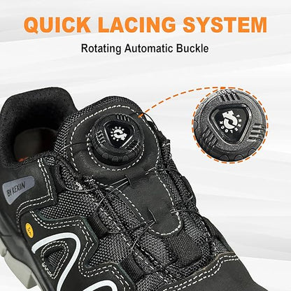 Quick Lace Composite Toe Safety Shoes For Men