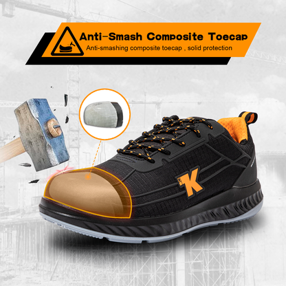 Men’s Composite Toe Shoes Waterproof Work Shoes Insulated EH Puncture Proof